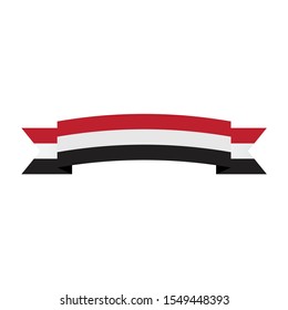 Yemen  flag. Simple vector Yemen flag