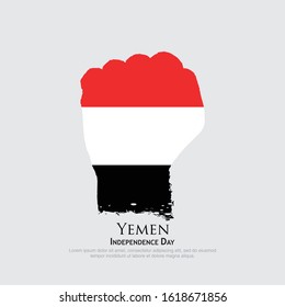 Yemen flag vector. can be used for Independence Day celebrations or other events