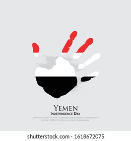 Yemen flag vector. can be used for Independence Day celebrations or other events