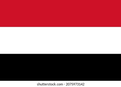 Yemen flag vector for designer.