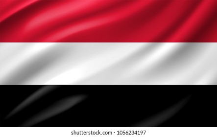 Yemen Flag in Vector Illustration