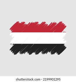 Yemen Flag Vector. National Flag