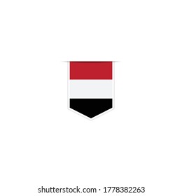 Yemen   flag vector. National Simple Yemen  flag