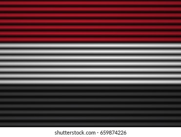 The Yemen flag.Abstract background.