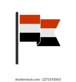 Yemen flags icon set, Yemen independence day icon set vector sign symbol