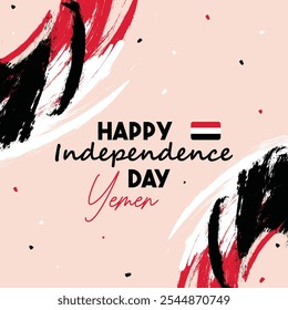 Yemen Independence Day Commemorative Banner Design