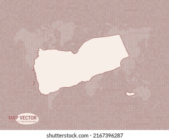 Yemen map of abstract modern vector design illustration.