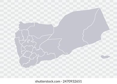 Mapa de Yemen Color de la nube en el fondo blanco archivos de calidad Png