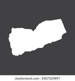 yemen map icon vector template illustration logo design