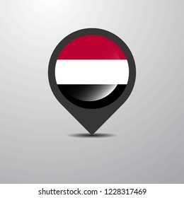 Yemen Map Pin