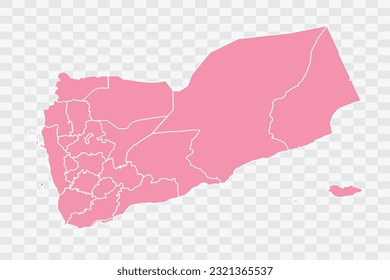 Yemen Map Rose Color Background quality files png