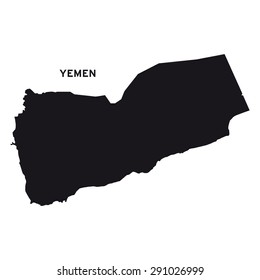 Yemen Map Vector