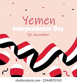 Yemen National Pride Banner for Independence Day