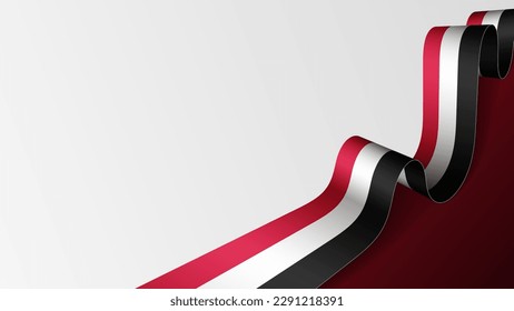 Fondo de la bandera de Yemen. Elemento de impacto para el uso que desea hacer de él.