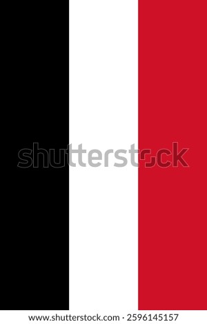Yemen Vertical Flag, Vertical Flag Yemen