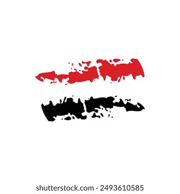Jemenitische Flagge flaches Design Logo