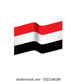 Yemeni flag, vector illustration