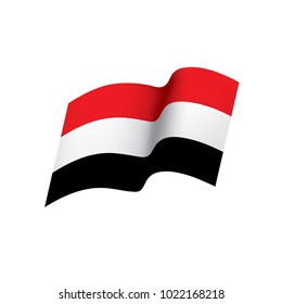 Yemeni flag, vector illustration