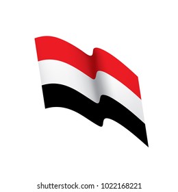 Yemeni flag, vector illustration