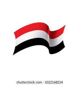 Yemeni flag, vector illustration