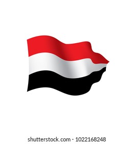 Yemeni flag, vector illustration