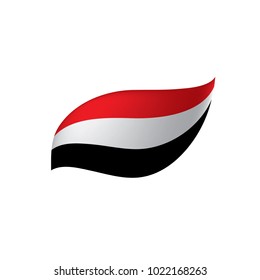Yemeni flag, vector illustration