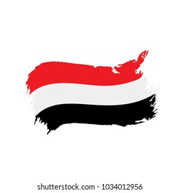 Yemeni flag, vector illustration