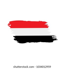 Yemeni flag, vector illustration