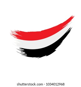 Yemeni flag, vector illustration