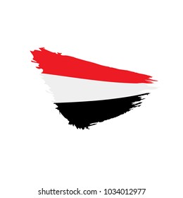 Yemeni flag, vector illustration