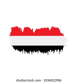Yemeni flag, vector illustration