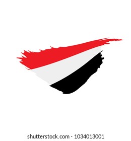 Yemeni flag, vector illustration