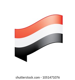 Yemeni flag, vector illustration