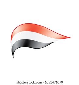 Yemeni flag, vector illustration