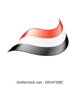 Yemeni flag, vector illustration