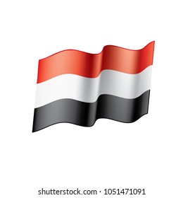 Yemeni flag, vector illustration