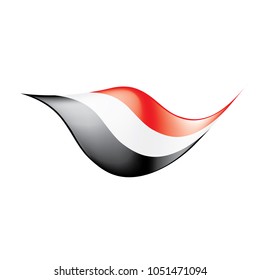 Yemeni flag, vector illustration