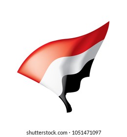 Yemeni flag, vector illustration