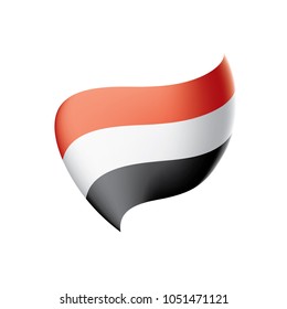 Yemeni flag, vector illustration