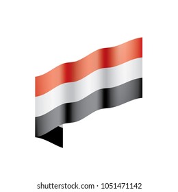 Yemeni flag, vector illustration