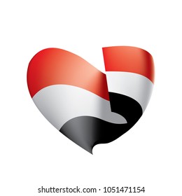 Yemeni flag, vector illustration