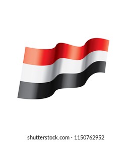 Yemeni flag, vector illustration