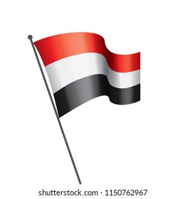 Yemeni flag, vector illustration