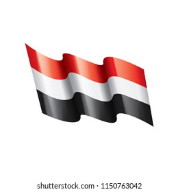 Yemeni flag, vector illustration