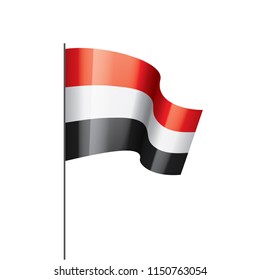 Yemeni flag, vector illustration