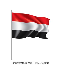 Yemeni flag, vector illustration