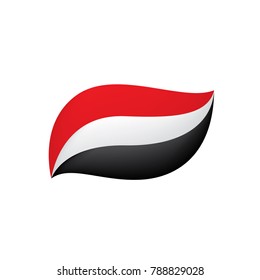 Yemeni flag, vector illustration