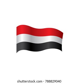 Yemeni flag, vector illustration