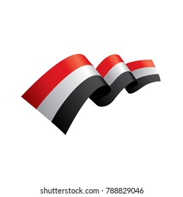 Yemeni flag, vector illustration
