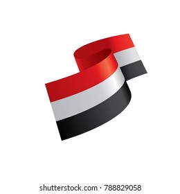 Yemeni flag, vector illustration